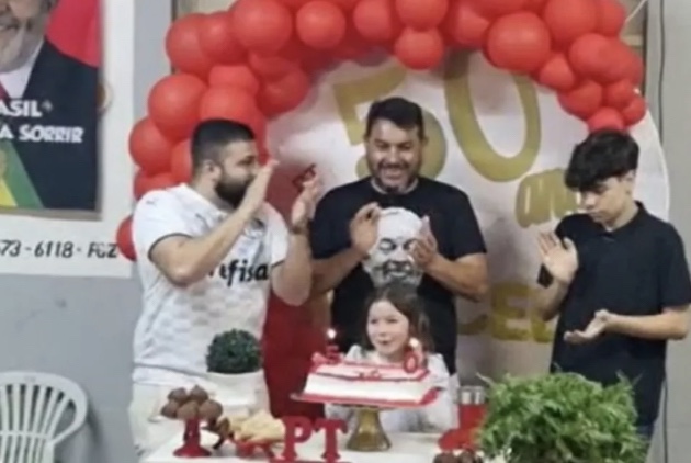 VÍDEO: homem mata aniversariante em festa com tema de Lula