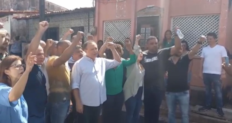 VÍDEO – Abuso: Brandão usa vistoria de obras como pretexto para fazer campanha ilegal