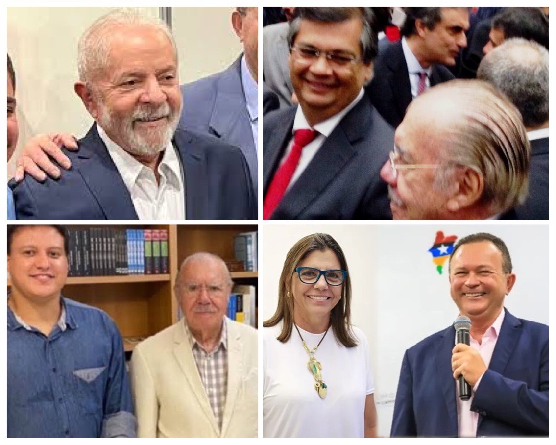 Dino, Brandão, Roseana e Camarão vão jantar com Lula no apartamento de Sarney