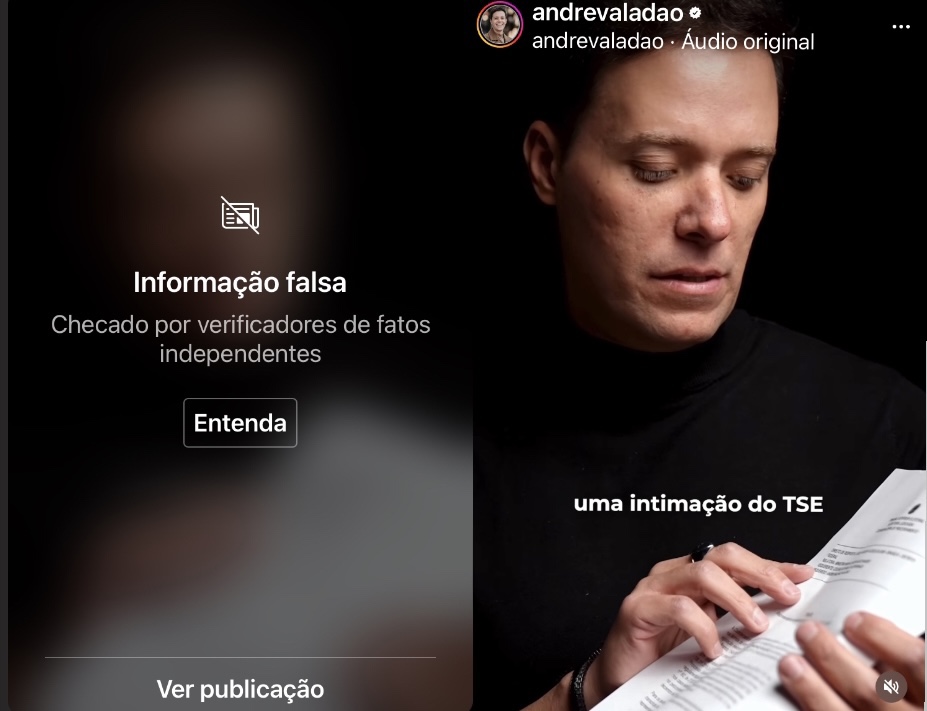 Instagram marca vídeo de “retratação” de André Valadão como Informação Falsa